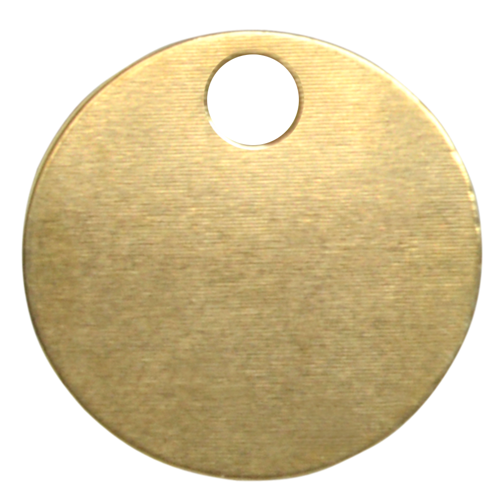 KEYS OF STEEL Pet Tag Discs PB 25mm - Brass