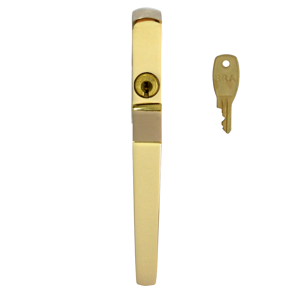 ERA 808 Locking Casement Window Handle Display - Polished Brass