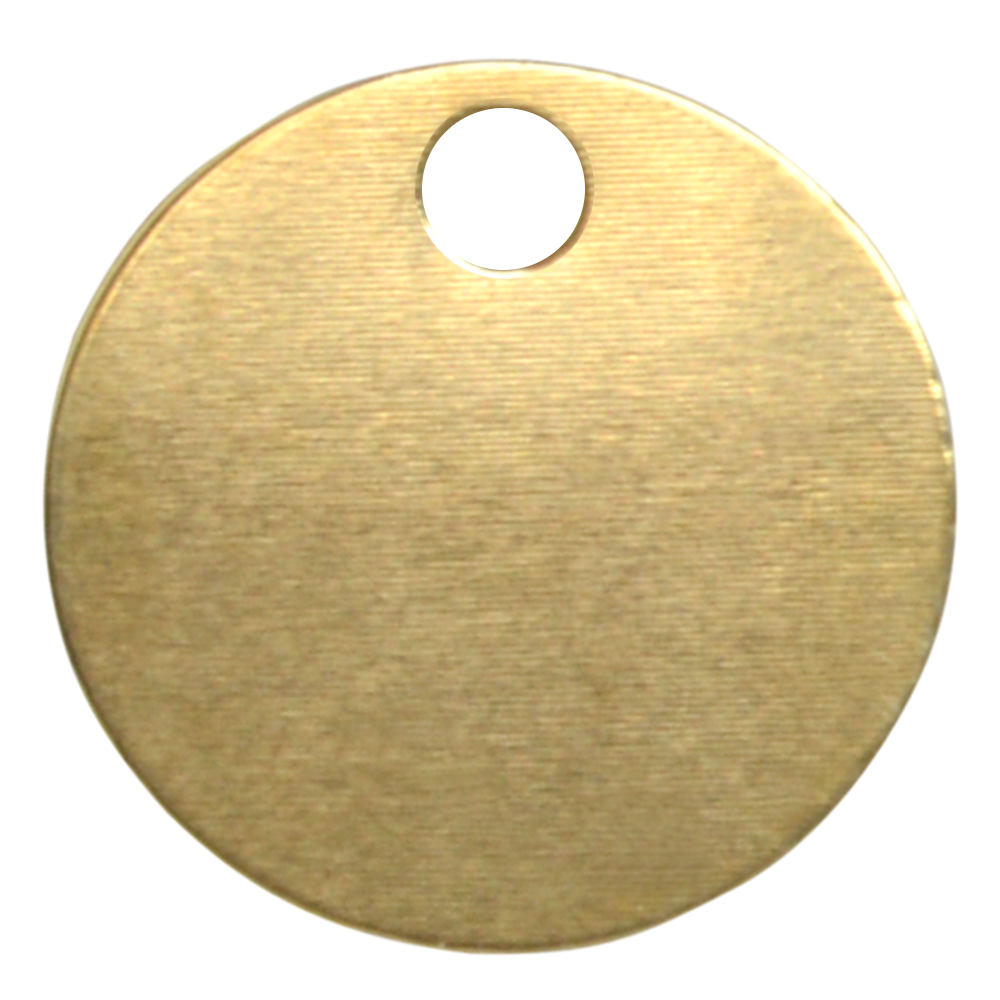 KEYS OF STEEL Pet Tag Discs PB 30mm - Brass