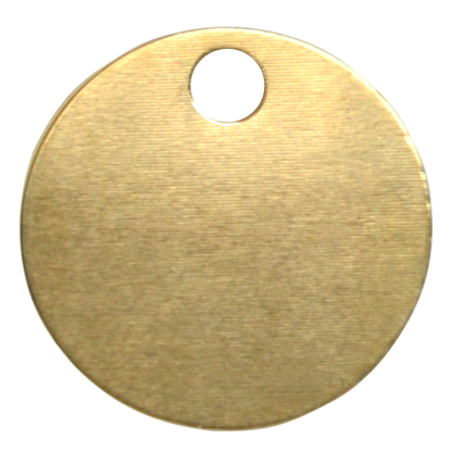 KEYS OF STEEL Pet Tag Discs PB 30mm - Brass