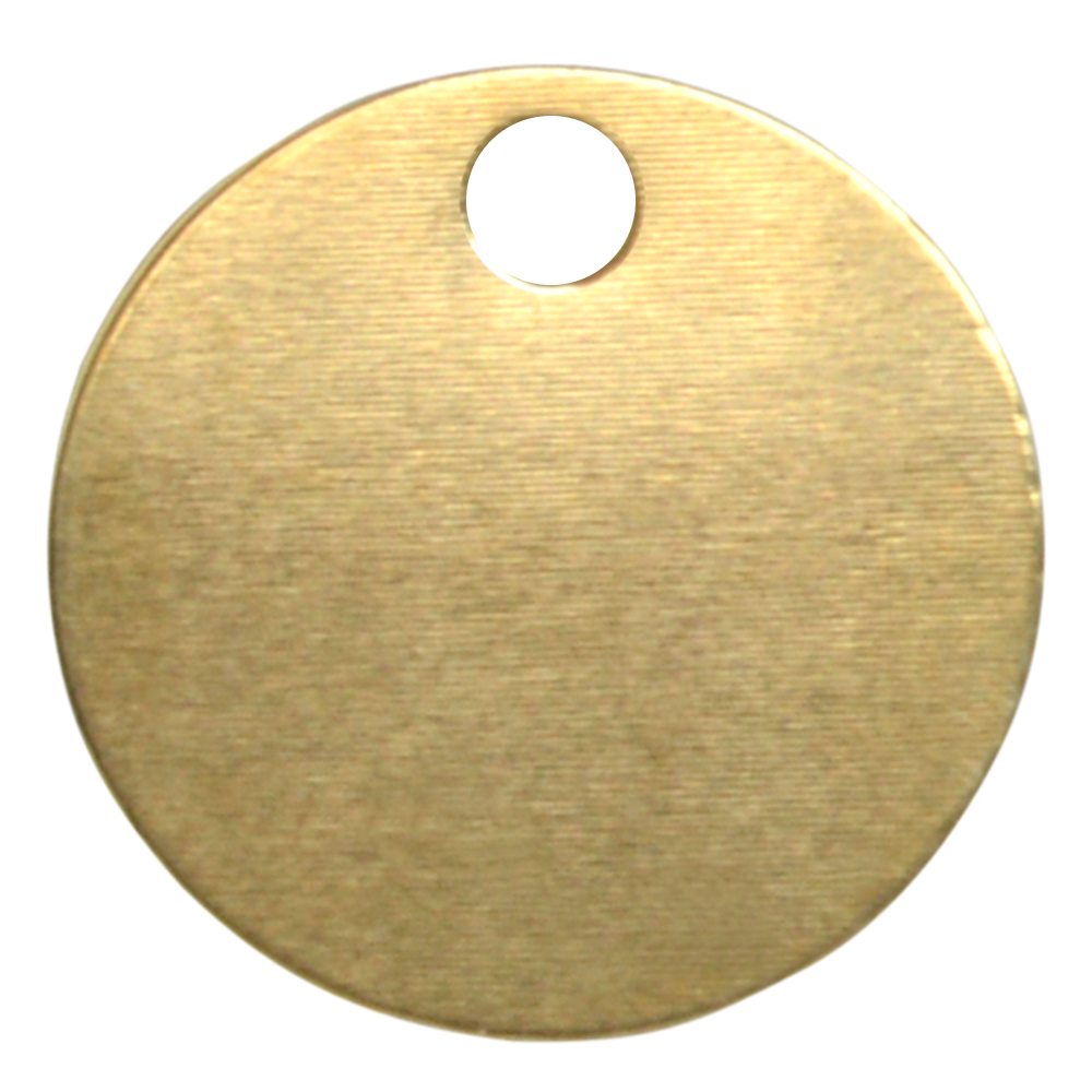 KEYS OF STEEL Pet Tag Discs PB 32mm - Brass