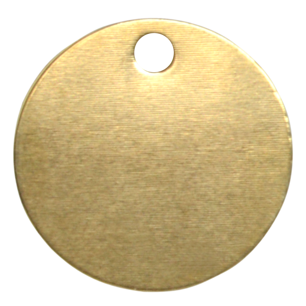 KEYS OF STEEL Pet Tag Discs PB 38mm - Brass