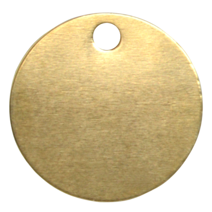 KEYS OF STEEL Pet Tag Discs PB 38mm - Brass