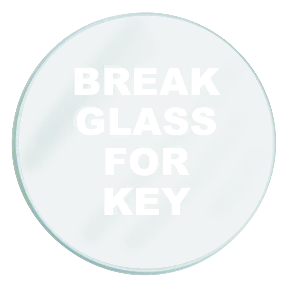 GLENDENNING Spare Glass To Suit Emergency Key Box Glass