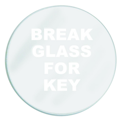 GLENDENNING Spare Glass To Suit Emergency Key Box Glass