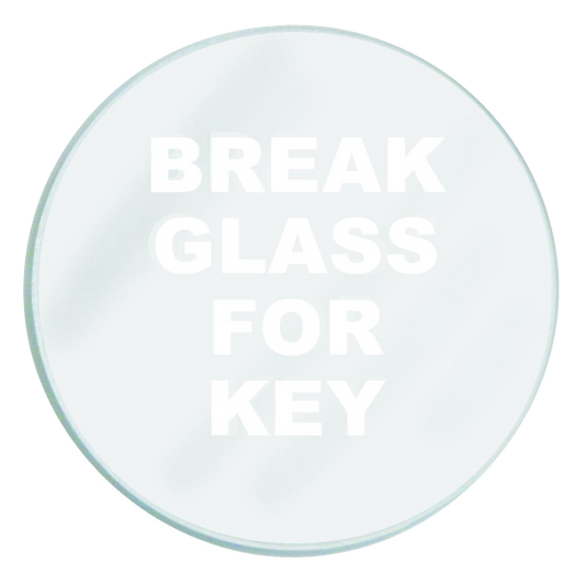 GLENDENNING Spare Glass To Suit Emergency Key Box Glass