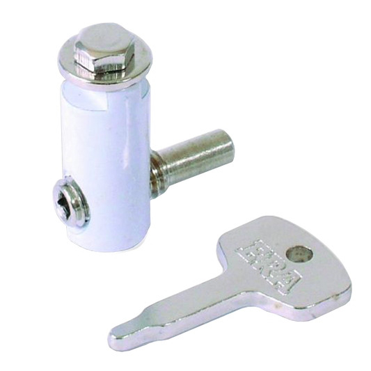 ERA 829 Metlock Window Handle Lock 2 Locks + 1 Key Display - White