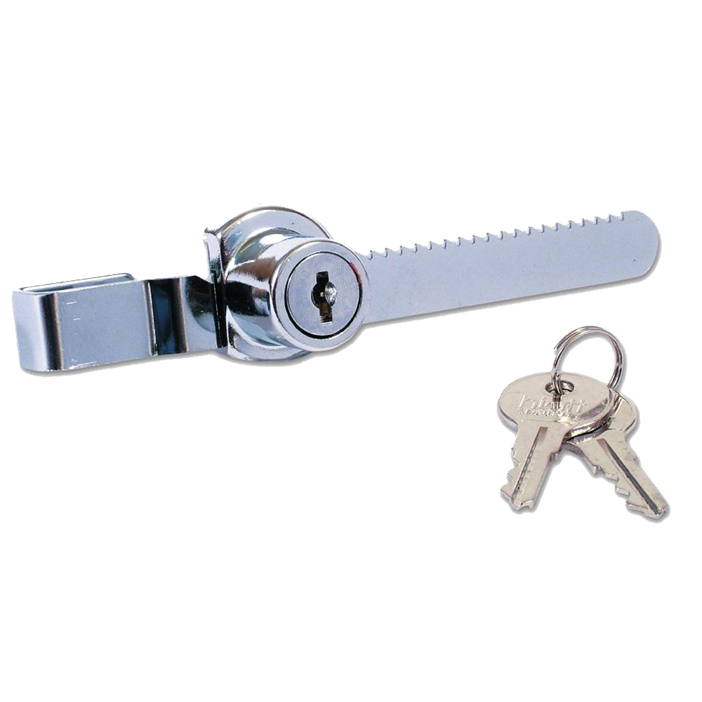 Hiatt 384B Rachet Showcase Lock 17mm Keyed to Differ - Chrome Plated