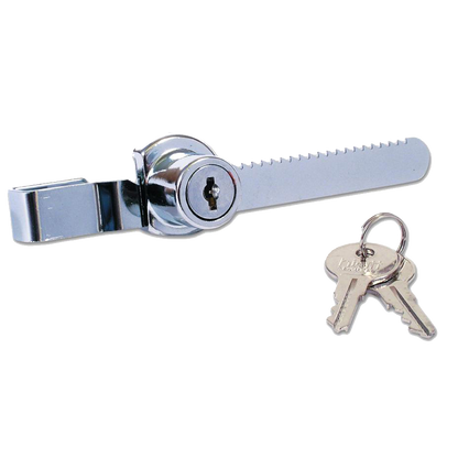 Hiatt 384B Rachet Showcase Lock 17mm Keyed to Differ - Chrome Plated