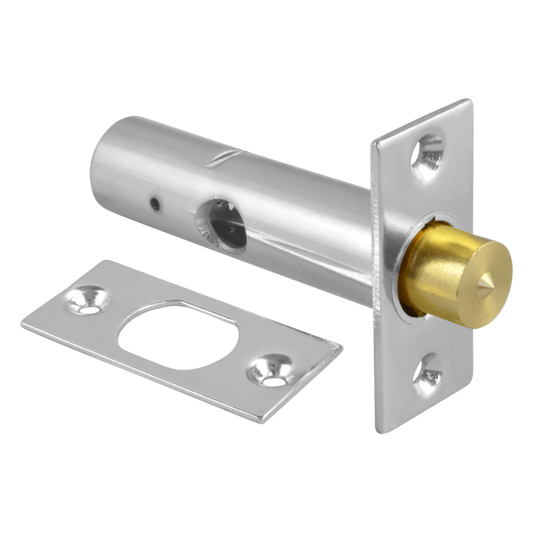 ERA 838 Door Security Bolt - Key 60mm Single Display - Satin Chrome