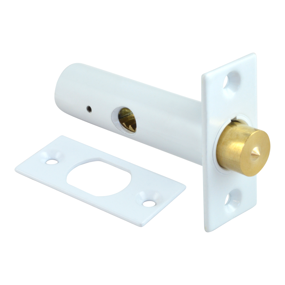 ERA 838 Door Security Bolt - Key 60mm Single Pro - White