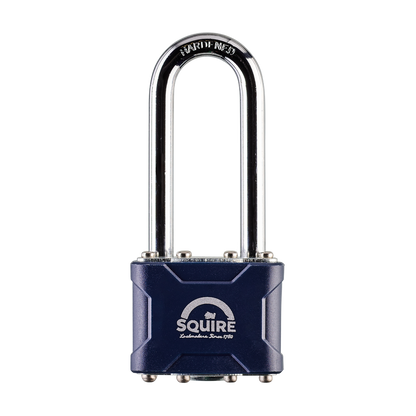 SQUIRE Stronglock 30 Series Laminated Long Shackle Padlock 35/2.5 Keyed To Differ 64mm Long Shackle Pro