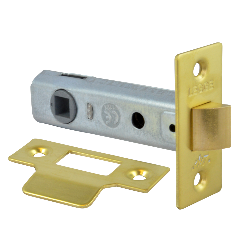 Legge 3721 & 3722 Tubular Latch 79mm - Polished Brass