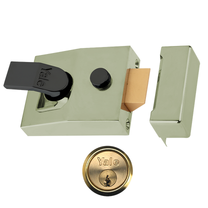 YALE 85 & 89 Deadlocking Nightlatch 60mm Cyl Pro - Brasslux