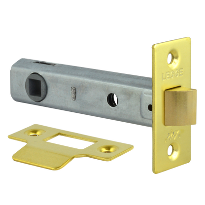 Legge 3722 & 3724 Tubular Latch 95mm - Polished Brass