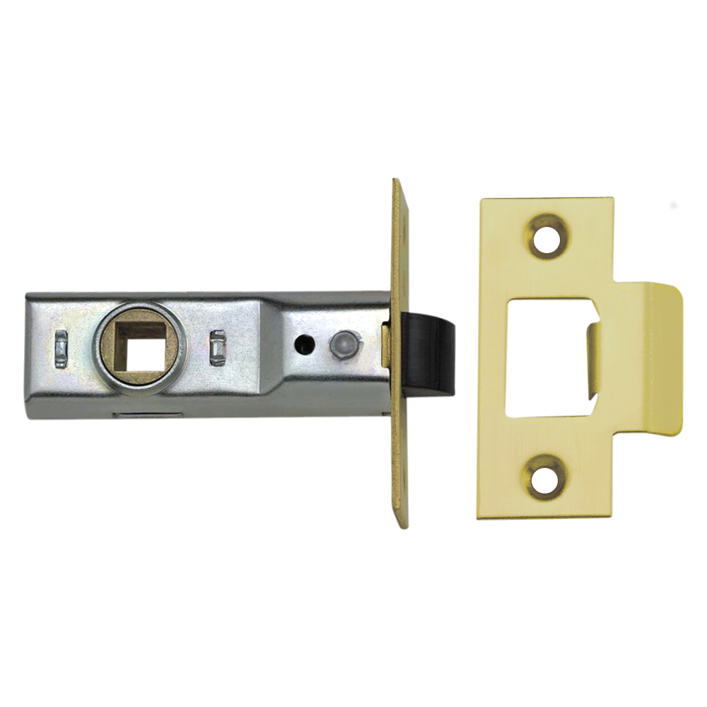 UNION 2648 Tubular Latch 75mm Pro - Polished Lacquered Brass