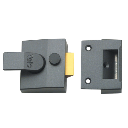 YALE 85 & 89 Deadlocking Nightlatch 40mm Case Only - Dull Metal Grey