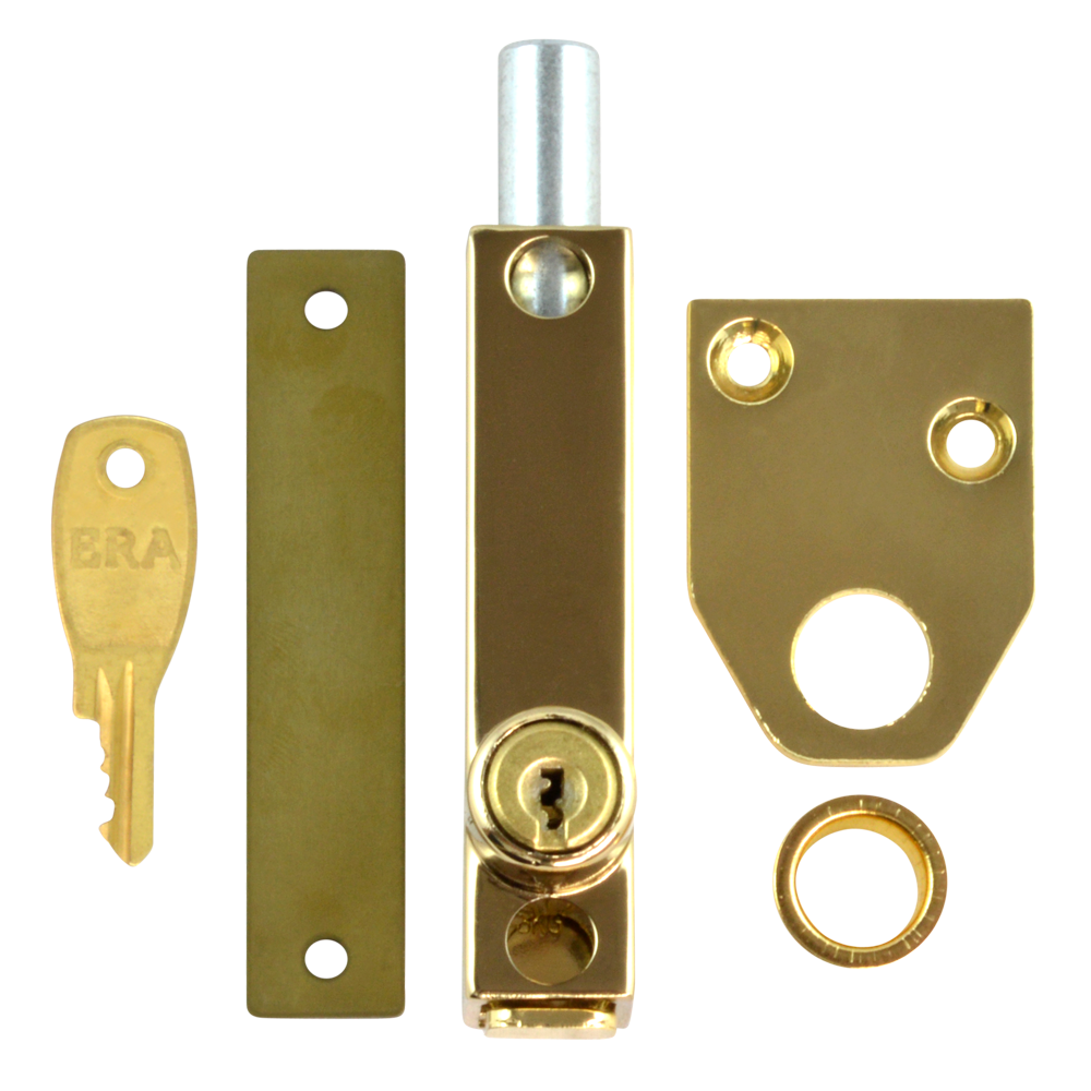 ERA 805 & 806 Universal Press Bolt EB Cut Key Keyed Alike Display - Brass