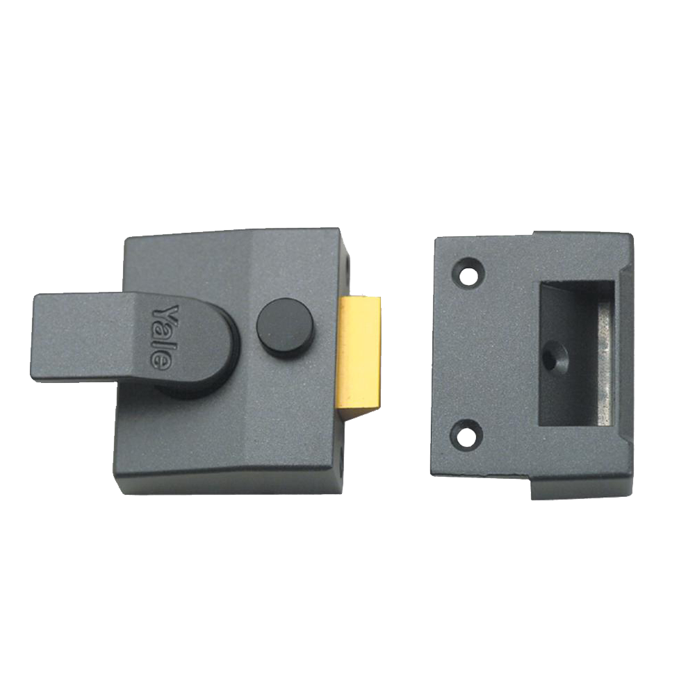 YALE 84 & 88 Non-Deadlocking Nightlatch 40mm No Cylinder 84 - Dull Metal Grey