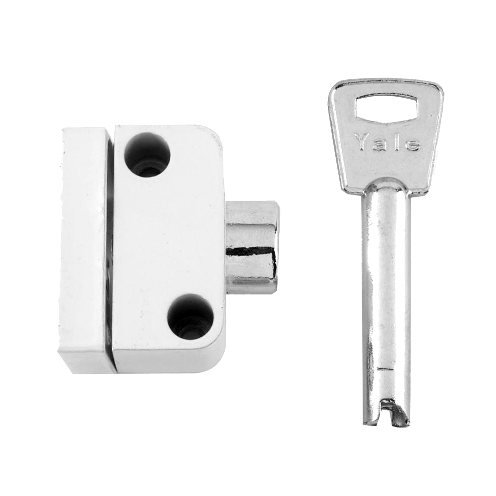 YALE 8K102 Window Push Lock 2 Locks + 1 Key Pro - White