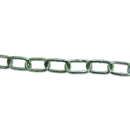 ENGLISH CHAIN Zinc Plated Welded Steel Chain 30m Chain 3mm Link Diameter ZP