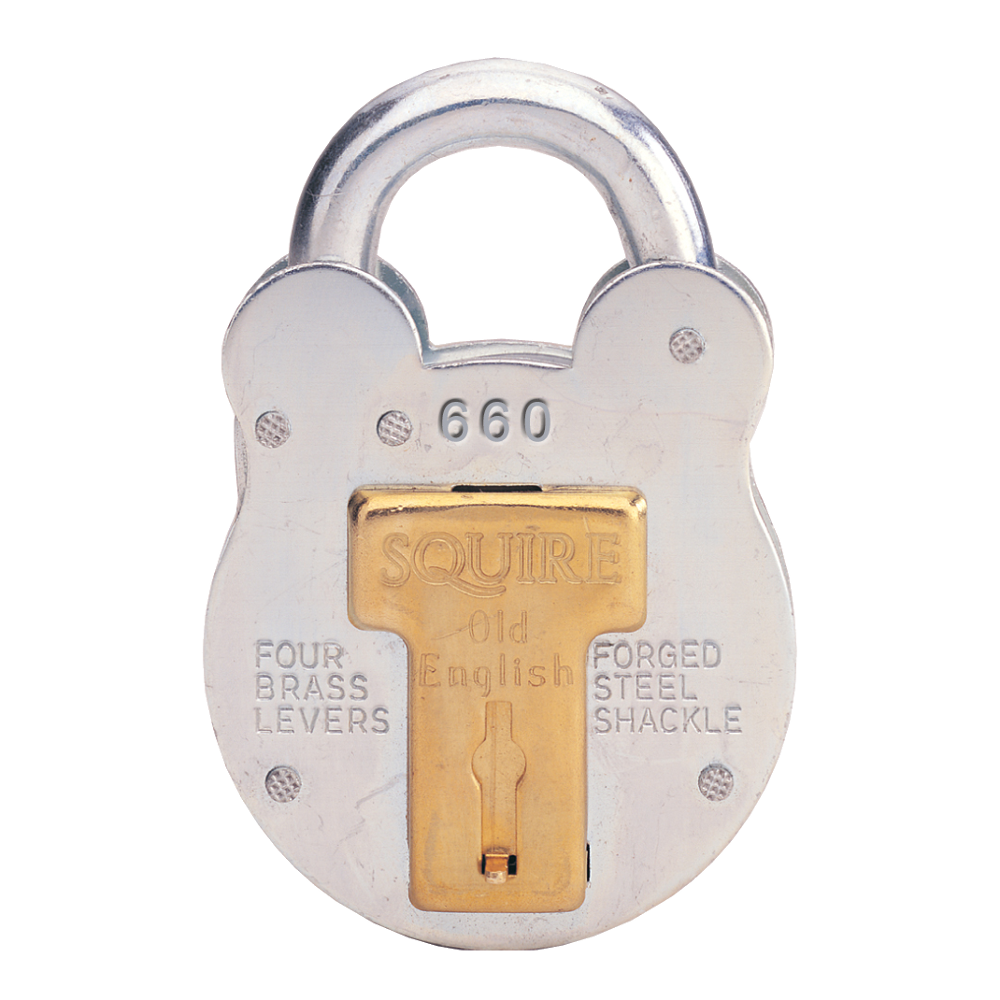 SQUIRE 220, 440 & 660 Old English Padlock 64mm 660 Keyed Alike PES1 Loose