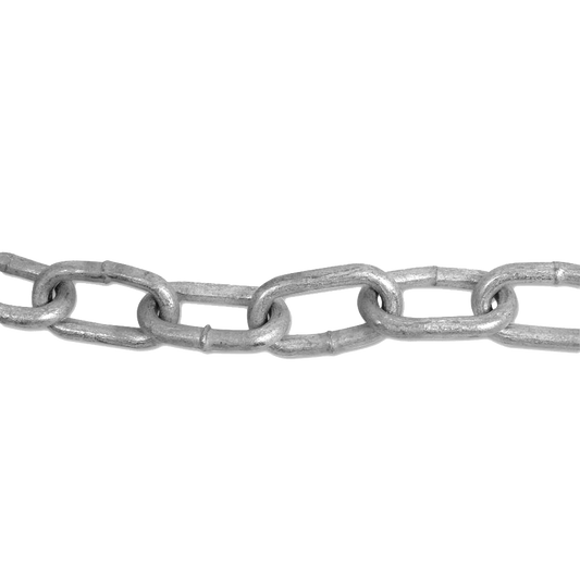 ENGLISH CHAIN Hot Galvanised Welded Steel Chain 5mm 10m - Galvanised