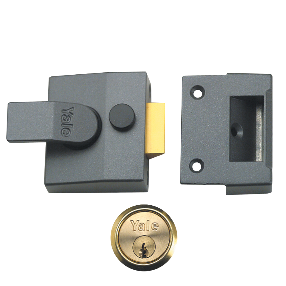 YALE 85 & 89 Deadlocking Nightlatch 40mm Cyl - Polished Brass