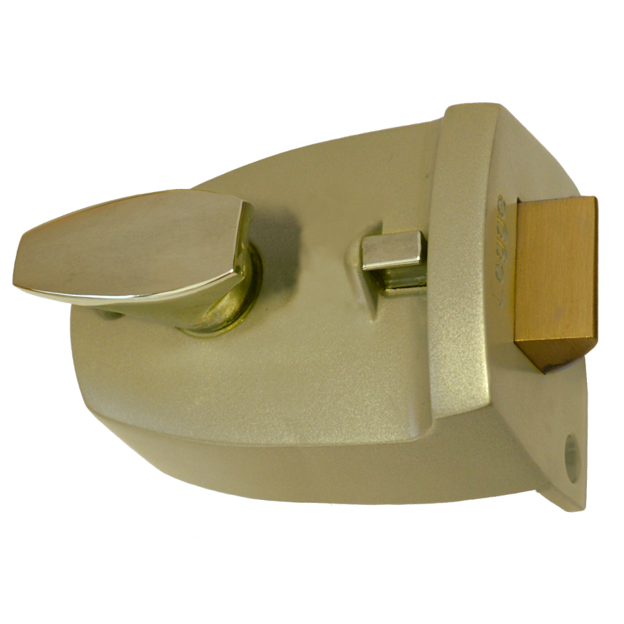 Legge 707 & 727 Deadlocking Nightlatch 60mm Brass Case Brass Cylinder - Polished Brass Case & Polished Brass Cylinder