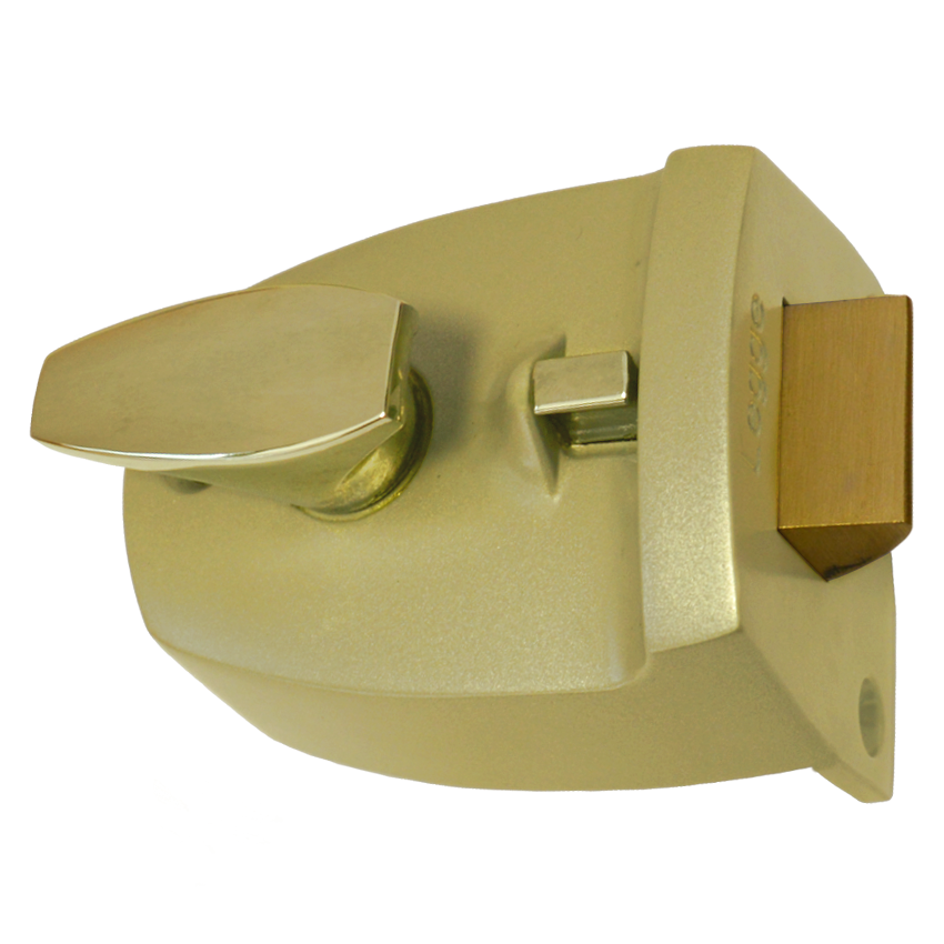 Legge 707 & 727 Deadlocking Nightlatch 44mm Brass Case Brass Cylinder - Polished Brass Case & Polished Brass Cylinder