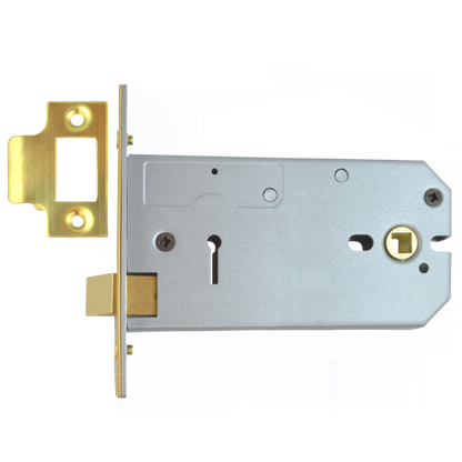 UNION 26773 Horizontal Mortice Latch 152mm - Polished Lacquered Brass