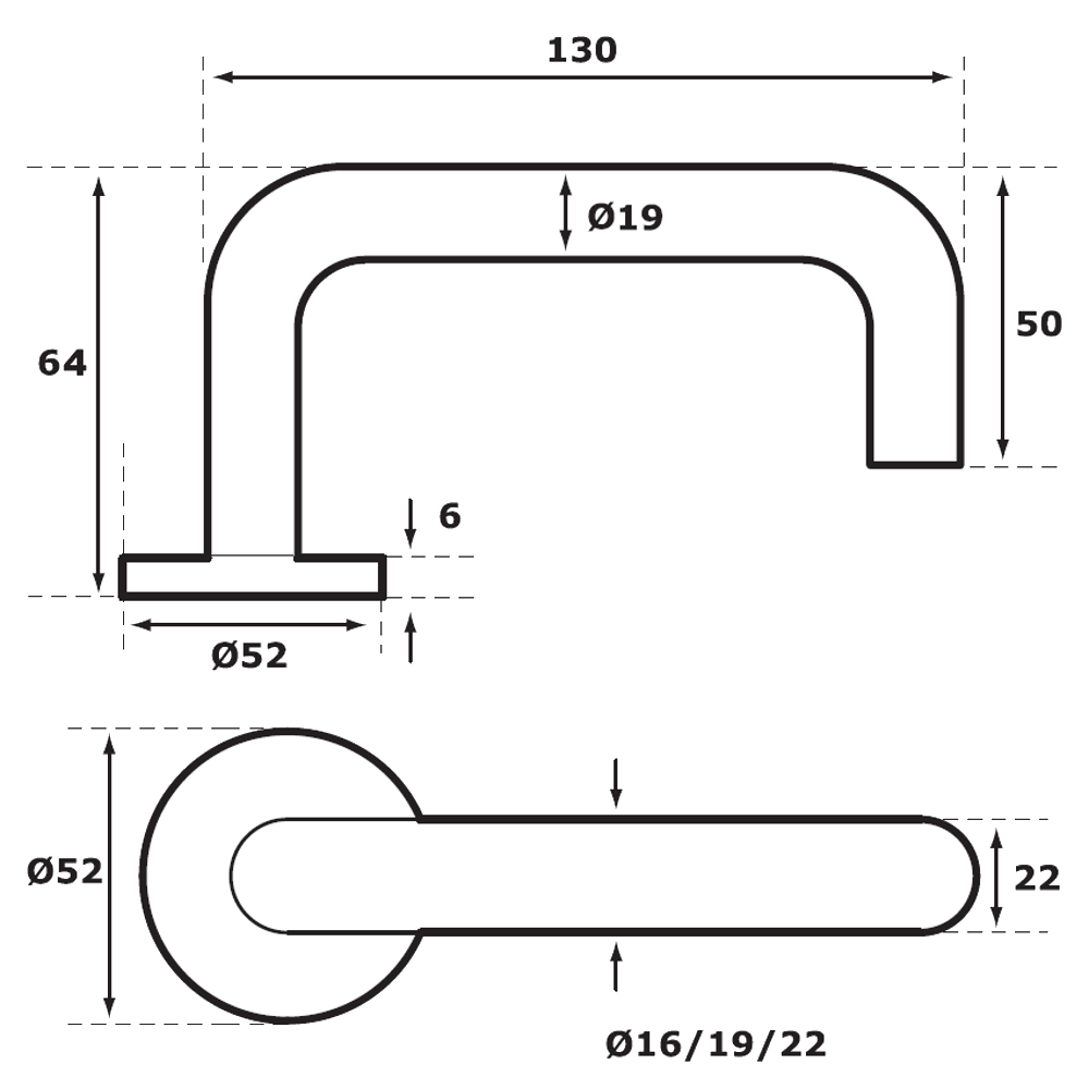 ABLOY 60-0319-SSS Futura Lever Handle Pair To Suit the EL560 & EL561