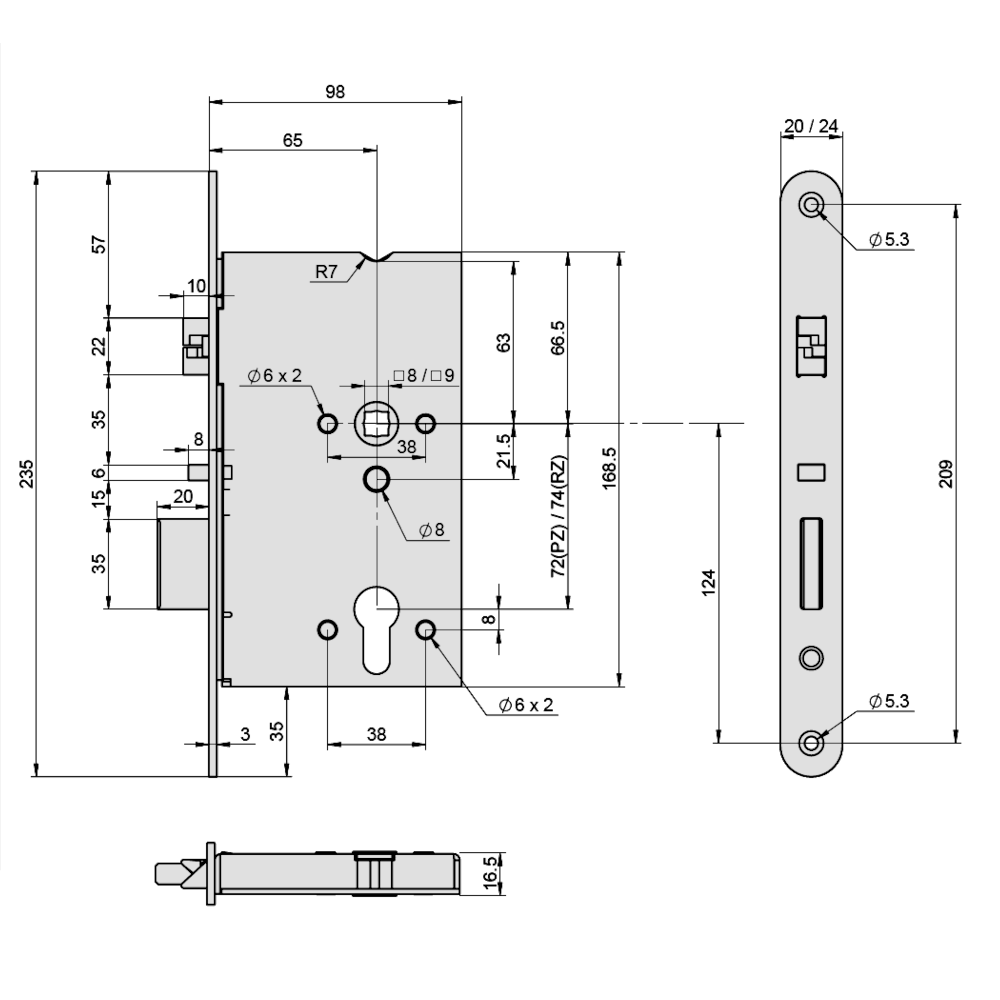 ABLOY EL520 DIN Electric Lock