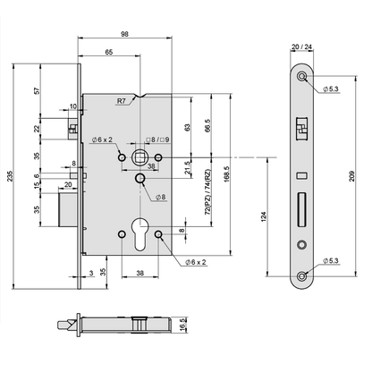 ABLOY EL520 DIN Electric Lock