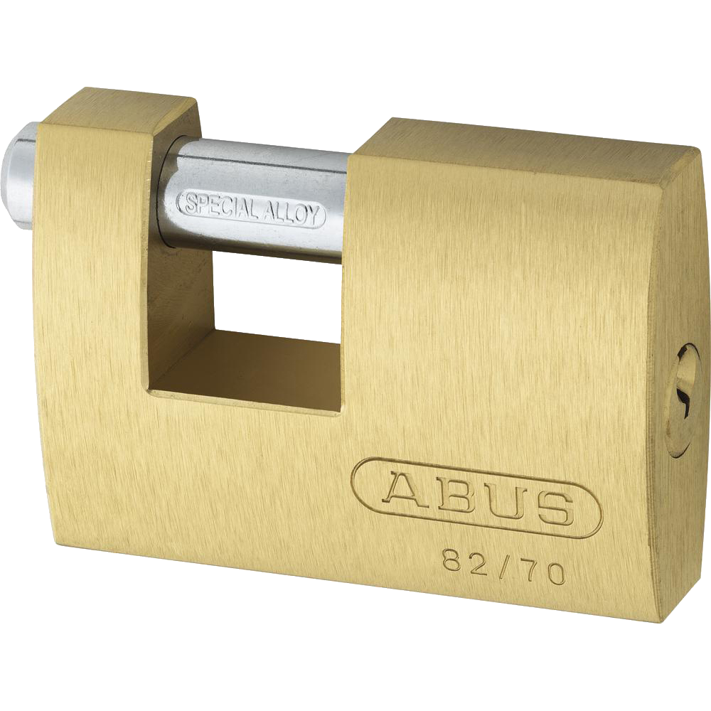 ABUS 82 Series Brass Sliding Shackle Shutter Padlock