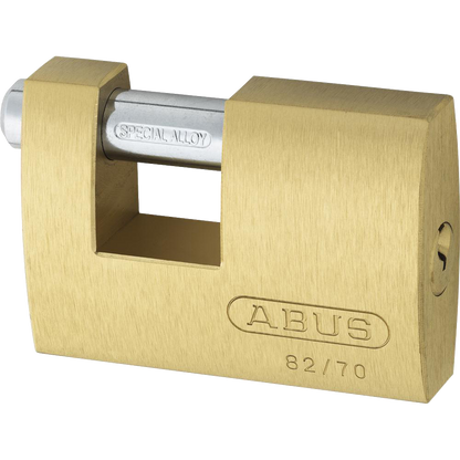 ABUS 82 Series Brass Sliding Shackle Shutter Padlock