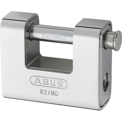 ABUS 92 Series Steel Clad Brass Sliding Shackle Shutter Padlock