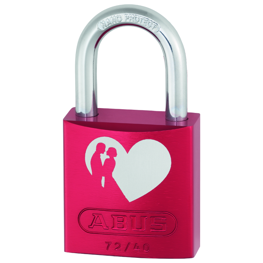 ABUS 72/40 Red Love Locks Padlocks