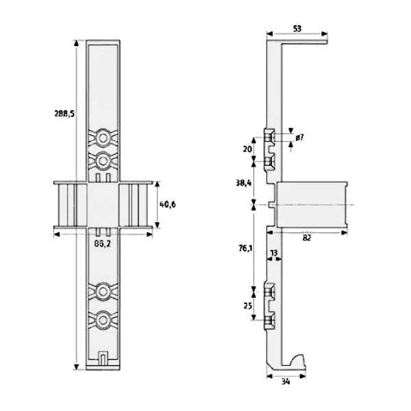 ABUS FLS580 Wall Bracket Holder For Fire Extinguisher