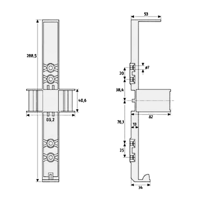 ABUS FLS580 Wall Bracket Holder For Fire Extinguisher