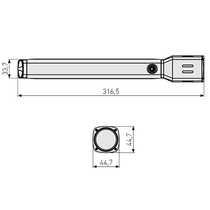 ABUS LED Torch 900 Lumen With 300 Metre Beam Range And Zoom TL-530