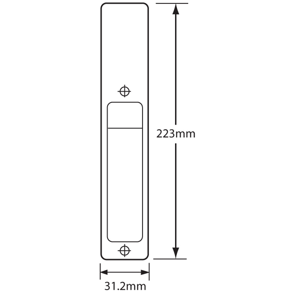 ADAMS RITE 4100 Series Flush Handle Set