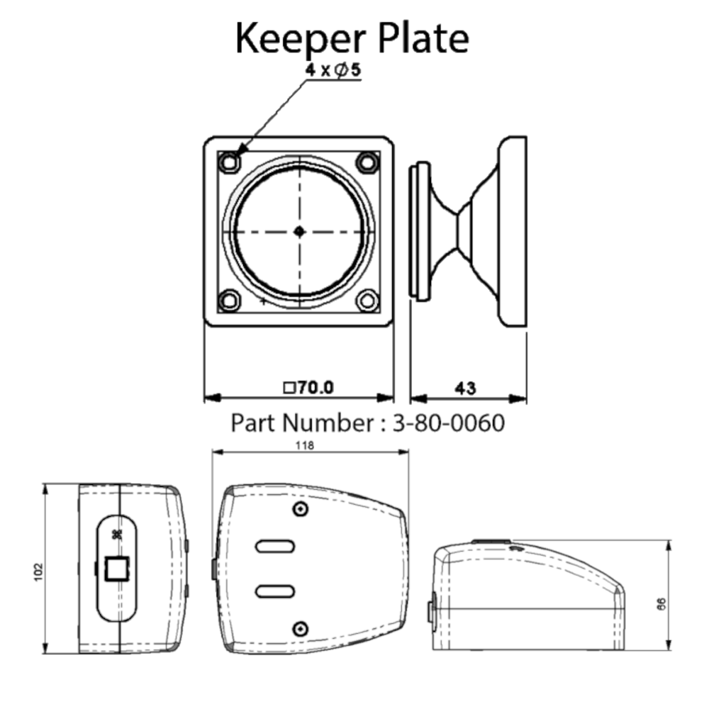 AGRIPPA Sound Activated Digital Fire Door Holder