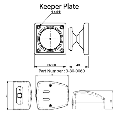 AGRIPPA Sound Activated Digital Fire Door Holder