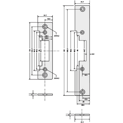 ALPRO EL900 Series 24V DC Mortice Release