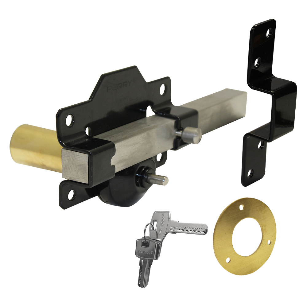 A PERRY Single Locking Long Throw Gate Lock