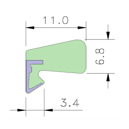 AQUAMAC 109 Draught Strip Seal