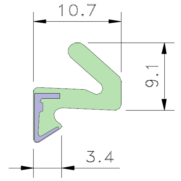 AQUAMAC 21 Draught Strip Seal