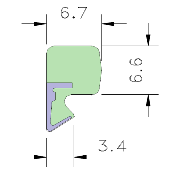 AQUAMAC 63 Draught Strip Seal