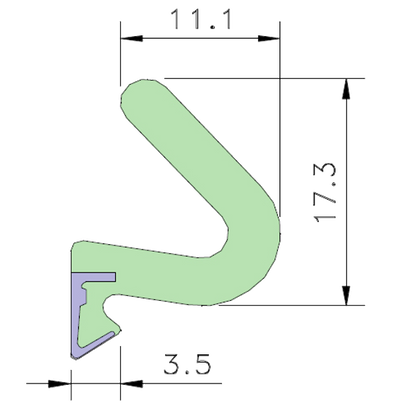 AQUAMAC 89 Draught Strip Seal